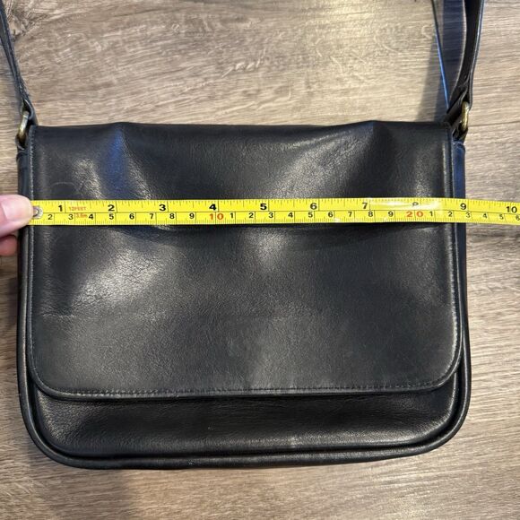 Vintage Coach 4125 Bistro Shoulder Bag Black Leather - Picture 13 of 15